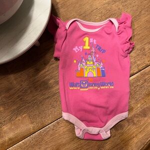 Disney Pink 1st Trip Bodysuit
